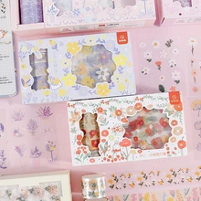 4rolls Washi Tape Flower 9pcs Stickers Scrapbooking Kawaii Washitape Sakura PET Decorative Adhesive Stationery Washi Tape Set
4rolls Washi Tape Flower 9pcs Stickers Scrapbooking Kawaii Washitape Sakura PET Decorative Adhesive Stationery Washi Tape Set