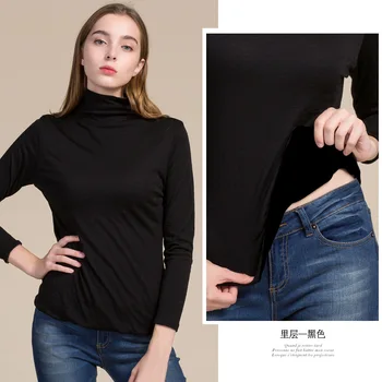 Pure Woollen Sweater Women's New Double Layer High Collar Base Shirt Contrast Color Reversible Sweater Large Size Sweater Tops
Pure Woollen Sweater Women's New Double Layer High Collar Base Shirt Contrast Color Reversible Sweater Large Size Sweater Tops