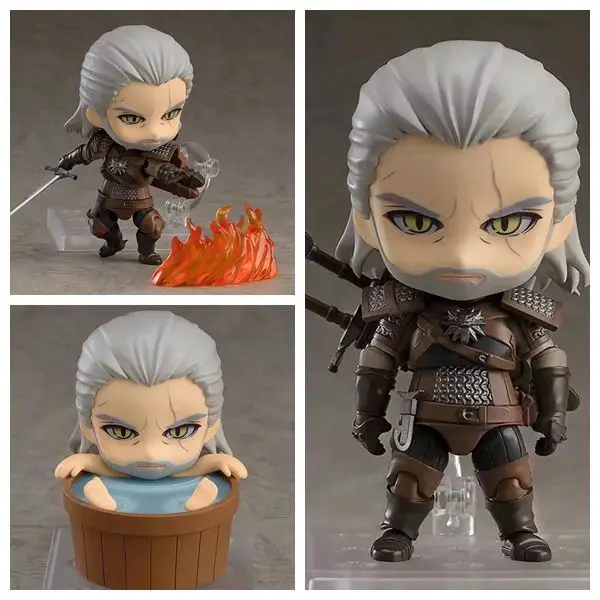 10cm Q Version Nendoroid Witcher 3 Doll Wild Hunt 907 Geralt Of Rivia Action Figures White Wolf Geralt PVC Model Toys
10cm Q Version Nendoroid Witcher 3 Doll Wild Hunt 907 Geralt Of Rivia Action Figures White Wolf Geralt PVC Model Toys