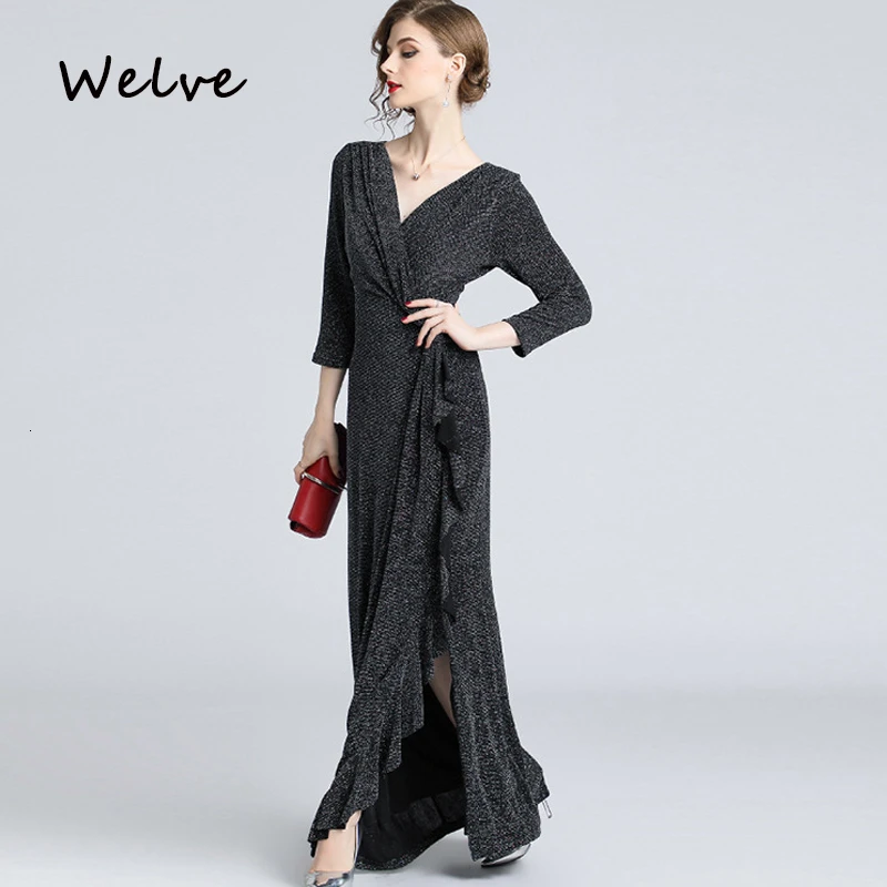Deep V Neck Evening party wrap dress for women elegant Dress Slit Solid Color Maxi dresses Prom dinner formal occasion clothes
Deep V Neck Evening party wrap dress for women elegant Dress Slit Solid Color Maxi dresses Prom dinner formal occasion clothes