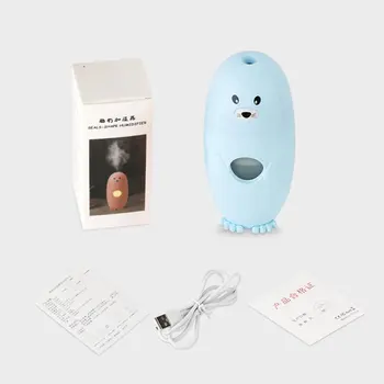 Creative Cute Seal LED Humidifier Portable Seal LED Lamp Humidifier Mini Night Light Air Diffuser Purifier Atomizer
Creative Cute Seal LED Humidifier Portable Seal LED Lamp Humidifier Mini Night Light Air Diffuser Purifier Atomizer