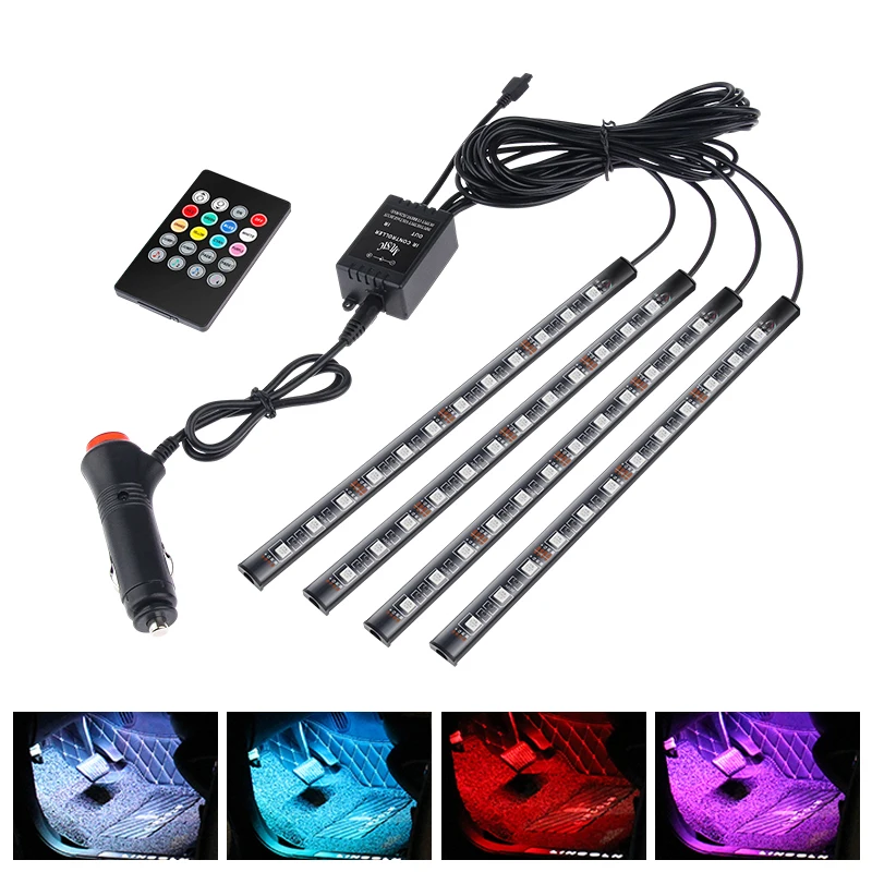 Niscarda LED Car Foot Light Ambient Lamp With APP Remote Box Control Multiple Modes Automotive Interior Decorative Lights
Niscarda LED Car Foot Light Ambient Lamp With APP Remote Box Control Multiple Modes Automotive Interior Decorative Lights