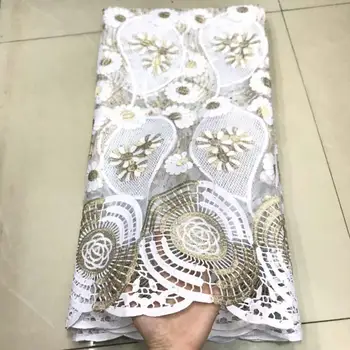 Latest African Handcut Organza Lace Fabric With Glitter Sequins Beautiful Nigerian French Swiss Lace Fabric White
Latest African Handcut Organza Lace Fabric With Glitter Sequins Beautiful Nigerian French Swiss Lace Fabric White