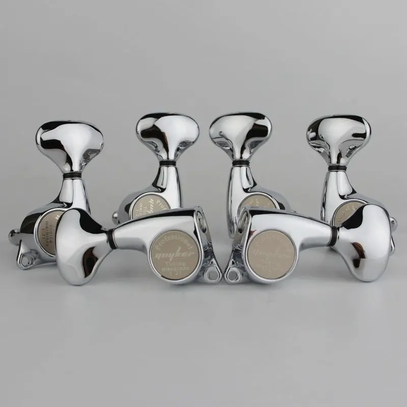 Guyker 3R3L Guitar Machine Heads 1:21 Sealed Tuning Key Pegs Tuners Set Replacement for ST TL SG Style Electric Guitars Chrome
Guyker 3R3L Guitar Machine Heads 1:21 Sealed Tuning Key Pegs Tuners Set Replacement for ST TL SG Style Electric Guitars Chrome
