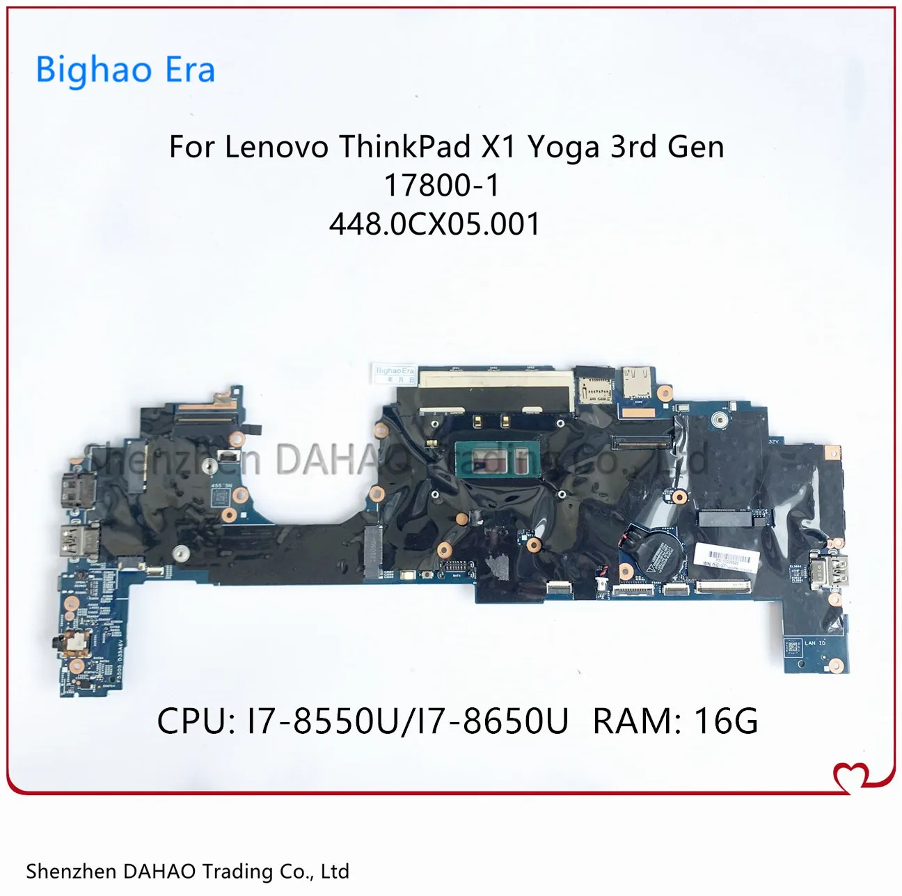 448.0CX05.0011 448.0CX04.0011 17880-1 для Lenovo Thinkpad X1 Yoga материнская плата ноутбука 3-го поколения с