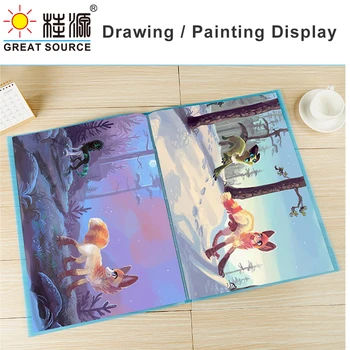 4K Display Book Drawing Presentation Book 40 Transparent Pockets Fancy Candy Color 615*475mm(24.21"*18.70") (1PC)
4K Display Book Drawing Presentation Book 40 Transparent Pockets Fancy Candy Color 615*475mm(24.21"*18.70") (1PC)