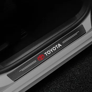 4PCS Car Door Threshold Plate Anti-Scratch Carbon Fiber Sticker For toyota camry chr corolla rav4 yaris prius Accessories 
4PCS Car Door Threshold Plate Anti-Scratch Carbon Fiber Sticker For toyota camry chr corolla rav4 yaris prius Accessories