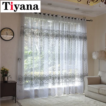Rustic Burnout Sheer Tulle Curtains Kitchen Curtains Grey Rideaux Voile Window Drapes Panels for Living Room Cortinas ZH032Y
Rustic Burnout Sheer Tulle Curtains Kitchen Curtains Grey Rideaux Voile Window Drapes Panels for Living Room Cortinas ZH032Y