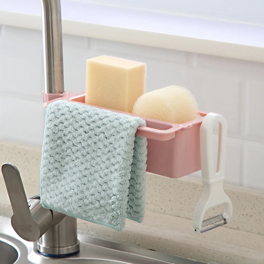 Punch-Free Kitchen Faucet Sponge Cleaning Cloth Rack Hanging Drain Basket Shower Holder Shelf Cosmetics Organizer
Punch-Free Kitchen Faucet Sponge Cleaning Cloth Rack Hanging Drain Basket Shower Holder Shelf Cosmetics Organizer