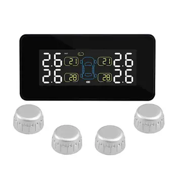 T812 Wireless Tire Pressure Monitoring System Sensor Solar Car Security Smart Tyre Control Wireless 4 Wheels USB Battery Sensors
T812 Wireless Tire Pressure Monitoring System Sensor Solar Car Security Smart Tyre Control Wireless 4 Wheels USB Battery Sensors