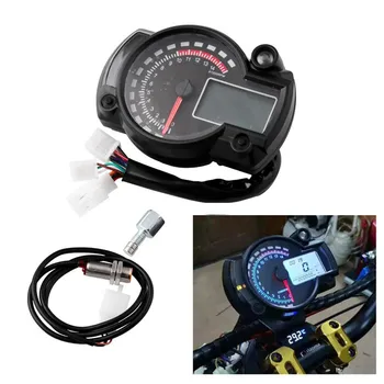 Motorcycle Digital Light LCD Speedometer Odometer Tachometer W/ Speed Sensor oil level meter Modern Universal car electronic
Motorcycle Digital Light LCD Speedometer Odometer Tachometer W/ Speed Sensor oil level meter Modern Universal car electronic