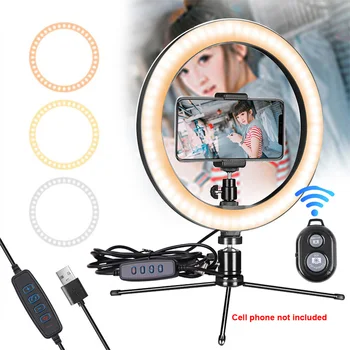 10inch Photo Studio Selfie LED Ring Light with Tripod Photography For Live Stream For Smartphone For Selfie Phone Holder
10inch Photo Studio Selfie LED Ring Light with Tripod Photography For Live Stream For Smartphone For Selfie Phone Holder