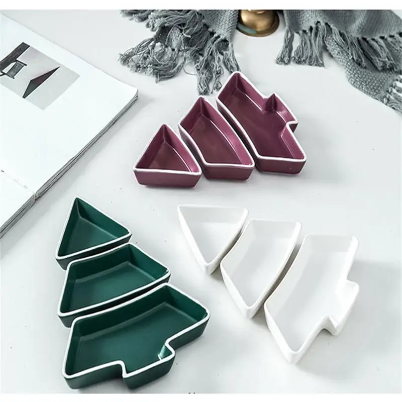1 PC Christmas Tree Shape Food Container Candy Snack Ceramics Fruit Serving Tray With Sections Dried Fruit Plate For Home Shop
1 PC Christmas Tree Shape Food Container Candy Snack Ceramics Fruit Serving Tray With Sections Dried Fruit Plate For Home Shop