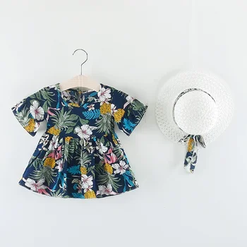 2020 Toddler Baby Girl Dress Kids Girls Clothes Short Sleeve 2pcs Floral Dress+sunhat Sets Summer Beach Party Princess Dresses
2020 Toddler Baby Girl Dress Kids Girls Clothes Short Sleeve 2pcs Floral Dress+sunhat Sets Summer Beach Party Princess Dresses