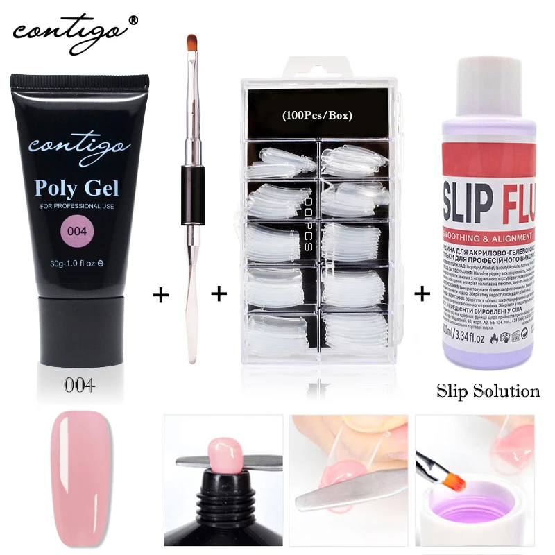 Contigo 30g Gel for Nail Extension Kits Nail Art Desgin UV Poly Gel Clean Acryl Gel Slip Solution DIY Crystal Nail Tips Poligel
Contigo 30g Gel for Nail Extension Kits Nail Art Desgin UV Poly Gel Clean Acryl Gel Slip Solution DIY Crystal Nail Tips Poligel