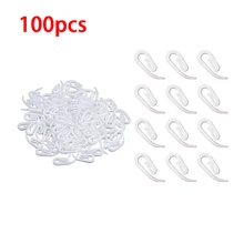100 Pcs/Pack 6-Shaped Plastic Injection Curtain Hook White Curtain Clips Shower Curtain Rod Ring Drapery Hooks Accessories
100 Pcs/Pack 6-Shaped Plastic Injection Curtain Hook White Curtain Clips Shower Curtain Rod Ring Drapery Hooks Accessories