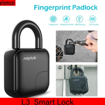 Anytek L3 Fingerprint Lock Keyless Smart Lock Fingerprint Lock IP65 Waterproof Safety Digital Lock Travel Suitcase Safety Lock
Anytek L3 Fingerprint Lock Keyless Smart Lock Fingerprint Lock IP65 Waterproof Safety Digital Lock Travel Suitcase Safety Lock