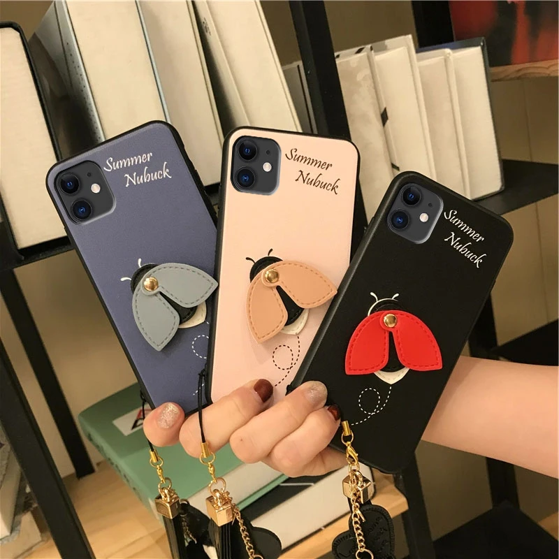 Cute Creative 3D bee female Phone Cover Case For Iphone X 11 pro Xs Max Xr 10 8 7 6 6s Plus Luxury soft PU leather Coque Fundas
Cute Creative 3D bee female Phone Cover Case For Iphone X 11 pro Xs Max Xr 10 8 7 6 6s Plus Luxury soft PU leather Coque Fundas