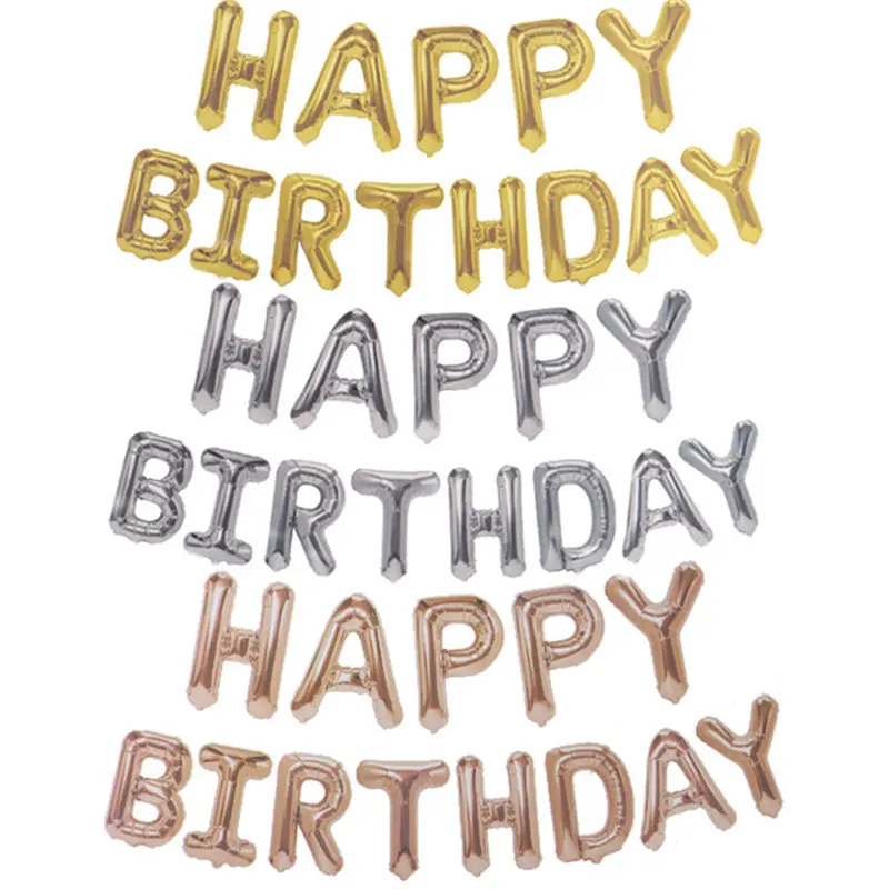16 inch Letter Foil Balloons HAPPY BIRTHDAY Colorful Alphabet Air Balloons Birthday Party Decorations Kids Favors Baby Shower
16 inch Letter Foil Balloons HAPPY BIRTHDAY Colorful Alphabet Air Balloons Birthday Party Decorations Kids Favors Baby Shower