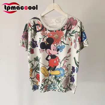 Tpmaccool luxury designer 2020 Summer women T shirt Cartoon Mickey Ultra-Thin round Neck Short Sleeve Pullover Knitted tshirt
Tpmaccool luxury designer 2020 Summer women T shirt Cartoon Mickey Ultra-Thin round Neck Short Sleeve Pullover Knitted tshirt