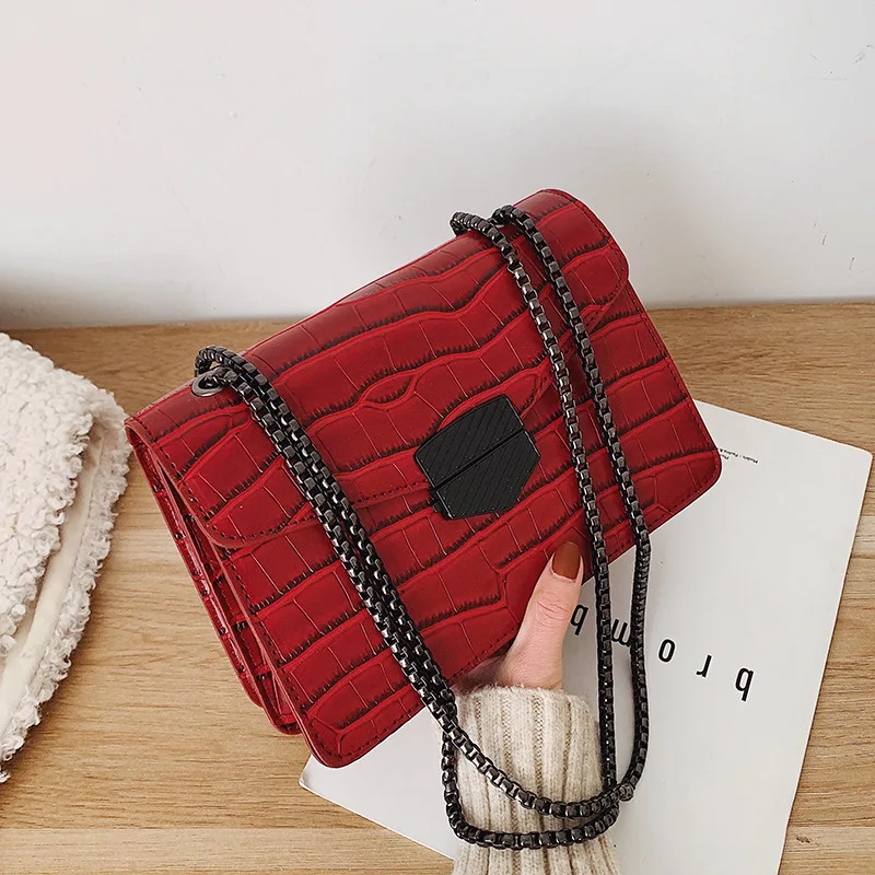 Crocodile Pattern Autumn And Winter Casual Retro Small Bag Women's 2019 New Style Chain Versitile Fashion Shoulder Square Sling
Crocodile Pattern Autumn And Winter Casual Retro Small Bag Women's 2019 New Style Chain Versitile Fashion Shoulder Square Sling