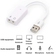 Audio-Adapter Notebook Sound-Card Jack Laptop External Virtual-7.1 Earphone 3D USB Audio-Adapter Notebook Sound-Card Jack Laptop External Virtual-7.1 Earphone 3D USB