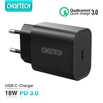 CHOETECH USB Type C PD Charger 18W for iPad iPhone 11 pro Quick Charge 4.0 QC 3.0 Fast Wall Charger for huawei samsung xiaomi
CHOETECH USB Type C PD Charger 18W for iPad iPhone 11 pro Quick Charge 4.0 QC 3.0 Fast Wall Charger for huawei samsung xiaomi