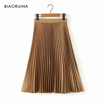 BIAORUINA 3 Colors Women's Fashion Solid Pleated Skirt High Waist Female Basic All-match Elegant Sweet Skirt for Office Lady
BIAORUINA 3 Colors Women's Fashion Solid Pleated Skirt High Waist Female Basic All-match Elegant Sweet Skirt for Office Lady