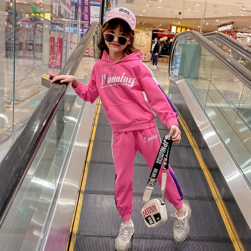 Girls Sportswear Set Spring And Autumn Fashion Hoodie Sweatpants Two-Piece 2020 New Style Childrenswear
Girls Sportswear Set Spring And Autumn Fashion Hoodie Sweatpants Two-Piece 2020 New Style Childrenswear