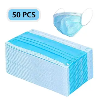 50/100 Pcs Non Woven Disposable Face Mask 3 Layer Hanging ear Dust Filter Safety Elastic Facial Dust-Proof Safety Masks
50/100 Pcs Non Woven Disposable Face Mask 3 Layer Hanging ear Dust Filter Safety Elastic Facial Dust-Proof Safety Masks