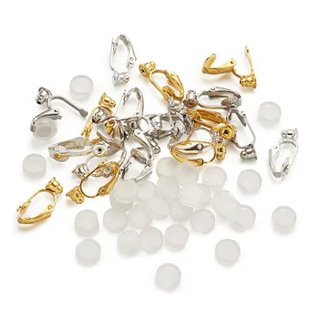 30pcs/Set Brass Clip on Earring Findings with Plastic Ear Clip pad Earring Clasp for Earring jewelry DIY making Accessories F60
30pcs/Set Brass Clip on Earring Findings with Plastic Ear Clip pad Earring Clasp for Earring jewelry DIY making Accessories F60