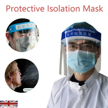 Transparent Protective Face Shield Secure Mask Isolation Visor Eye Face Protector Mask for Adults and Children
Transparent Protective Face Shield Secure Mask Isolation Visor Eye Face Protector Mask for Adults and Children