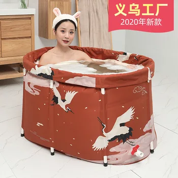 New Adult Bath Barrel Home Peach Thick Leather Velvet Bathtub Thickened with Stand Bath Barrel Foldable Hot Tub Portable Sauna 
New Adult Bath Barrel Home Peach Thick Leather Velvet Bathtub Thickened with Stand Bath Barrel Foldable Hot Tub Portable Sauna