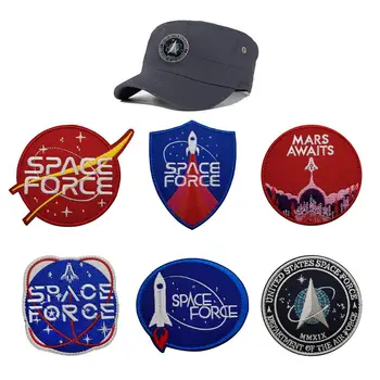 US Space Force Embroidery Patch Mars Awaits Military Sticker Decal Army Operator Rocket Applique Tactical Morale Patches
US Space Force Embroidery Patch Mars Awaits Military Sticker Decal Army Operator Rocket Applique Tactical Morale Patches