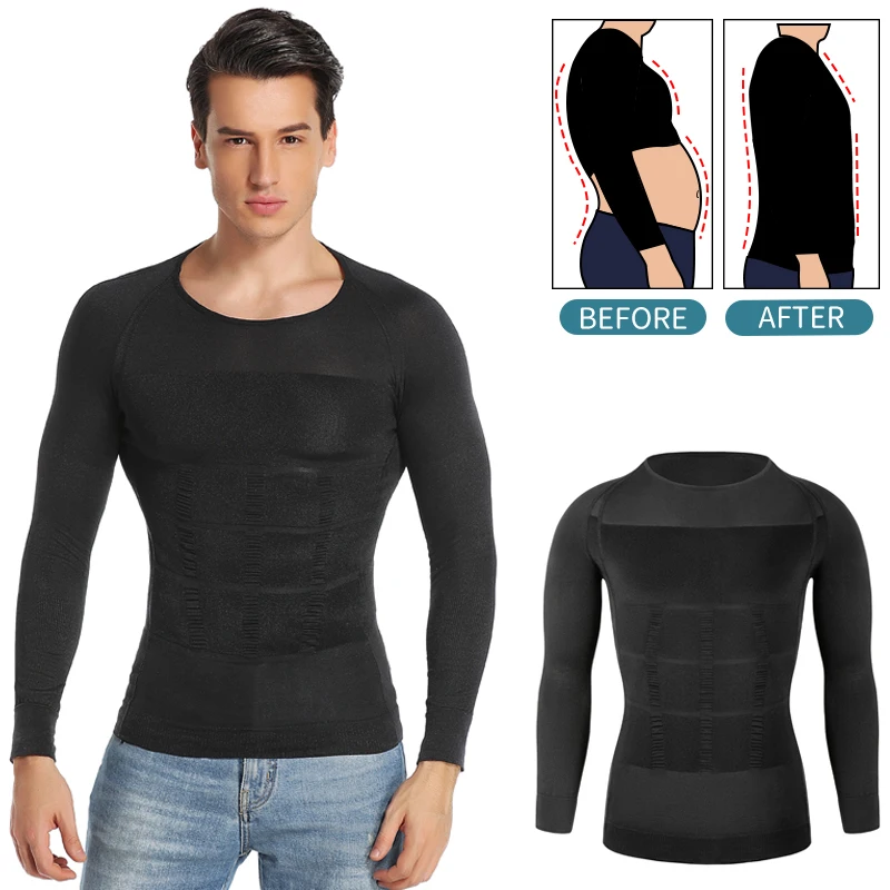 Men Slimming Body Shaper Abdomen Shapewear Waist Trainer Belly Shapers Corrective Posture Vest Compression Shirts Sleeve Corset
Men Slimming Body Shaper Abdomen Shapewear Waist Trainer Belly Shapers Corrective Posture Vest Compression Shirts Sleeve Corset