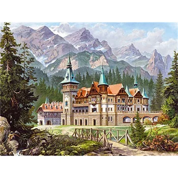 Diamond Embroidery Cross Stitch Mountain House Scenery Drilling Diamond Painting Christm As Tree Picture Christmas Gifts Home De 
Diamond Embroidery Cross Stitch Mountain House Scenery Drilling Diamond Painting Christm As Tree Picture Christmas Gifts Home De