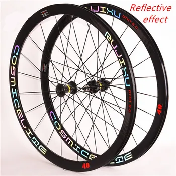 RUJIXU Road Bike 700C 40mm V Brake Fixed Gear Carbon Hub Wheelset Racing Bicycle Alloy Rim Anti-cursor Colorful Decal
RUJIXU Road Bike 700C 40mm V Brake Fixed Gear Carbon Hub Wheelset Racing Bicycle Alloy Rim Anti-cursor Colorful Decal