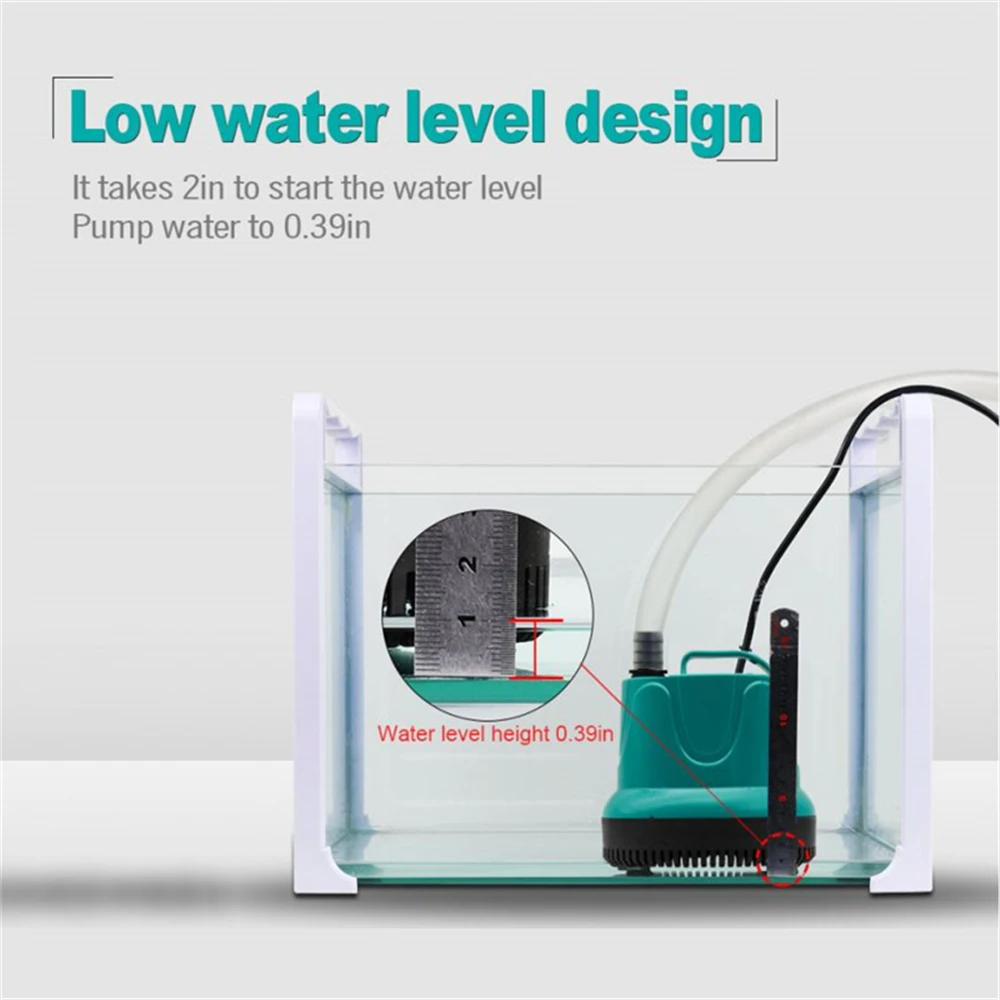 6 110V220V Ultra-Quiet Submersible Water Pump Aquarium Fish Tank Pool Powerhead Fountain Water Filter
