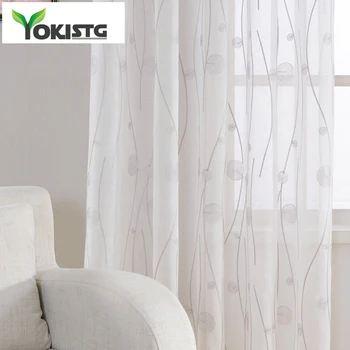 YokiSTG Embroidered Sheer Curtains For Living Room Bedroom Abstract Pattern Tulle Kitchen Window Treatment Curtains Drapes
YokiSTG Embroidered Sheer Curtains For Living Room Bedroom Abstract Pattern Tulle Kitchen Window Treatment Curtains Drapes