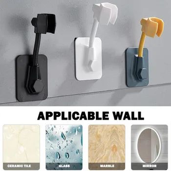 New 1pc 360° Adjustable Bathroom Shower Head Holder Wall Mounted Hand Shower Holder Shower Brackets Bathroom Accessories 
New 1pc 360° Adjustable Bathroom Shower Head Holder Wall Mounted Hand Shower Holder Shower Brackets Bathroom Accessories