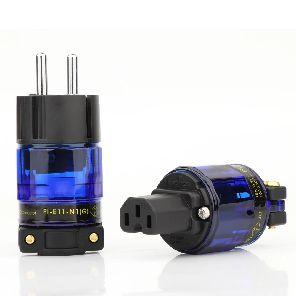 Shop Generic Hiend BrRhodium Plated EU version Power Plug Hifi Schuko