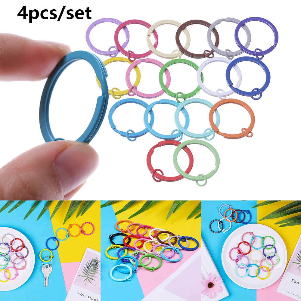 4PCS/Set Titanium Metal Colorful Circle Clip Keyfob Split Rings Keyring EDC Buckles Keychain Unisex Pocket Tool Accessories
4PCS/Set Titanium Metal Colorful Circle Clip Keyfob Split Rings Keyring EDC Buckles Keychain Unisex Pocket Tool Accessories