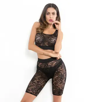 Hirigin Hot New Sexy Women Hollow Out Sleeveless Transparent Mesh Fishnet Crop Top Lace Patchwork Print T-Shirt Shorts Set
Hirigin Hot New Sexy Women Hollow Out Sleeveless Transparent Mesh Fishnet Crop Top Lace Patchwork Print T-Shirt Shorts Set