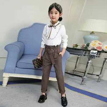 Girls Clothing Sets for Autumn Grey Shirts and Plaid Pant Trousers 2 Pcs Clothes Set Fashion Children Fashion Pant Sport Suit
Girls Clothing Sets for Autumn Grey Shirts and Plaid Pant Trousers 2 Pcs Clothes Set Fashion Children Fashion Pant Sport Suit
