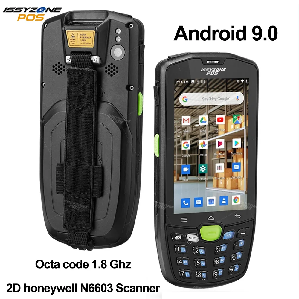 

Handheld Android 9.0 Rugged PDA 2D Barcodes Scanner 4G WiFi PDA POS Termimal Bar codes Reader Data Collector 2 Years Warranty