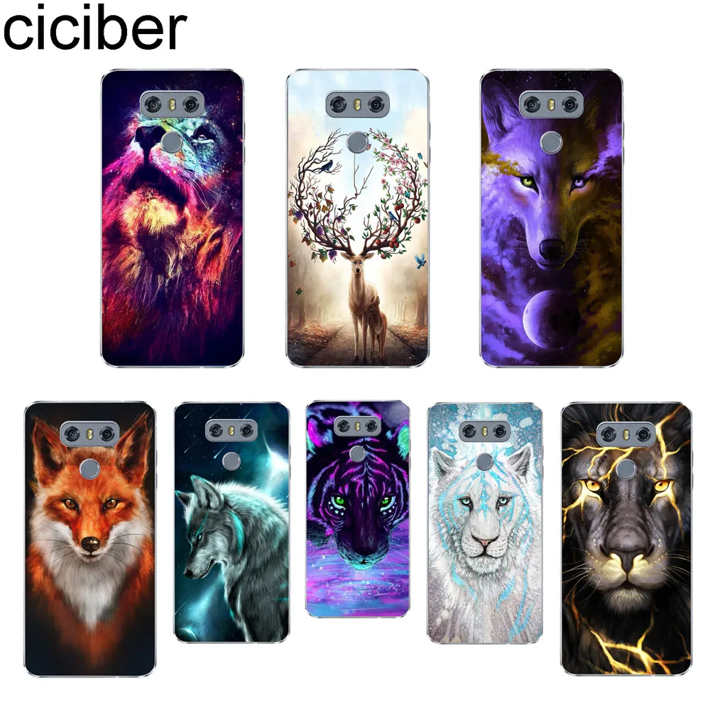 Ciciber для LG G7 G6 G5 G4 V40 V35 V30 V20 THINQ Мягкий ТПУ K10 K8 K7 K4 2017 2018 K9 K11 + искусственные животные