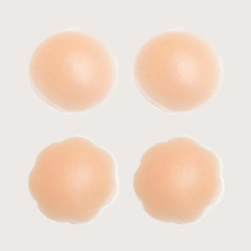 

1pairs Self Adhesive Silica gel Nipple Cover Reusable Silicone Lift Up Breast Bra Pad Invisible Breast Petals for Party Dress