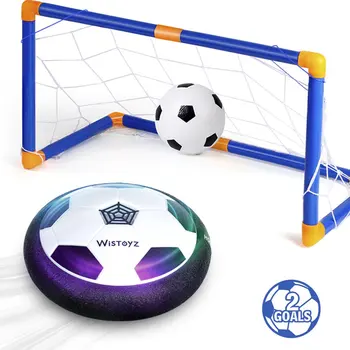 Kids Toy Hover Soccer Ball Set with 2 Goals Air Soccer with Led Light Excellent Time Killer for Kids Hover Toys with Foam Bumper
Kids Toy Hover Soccer Ball Set with 2 Goals Air Soccer with Led Light Excellent Time Killer for Kids Hover Toys with Foam Bumper
