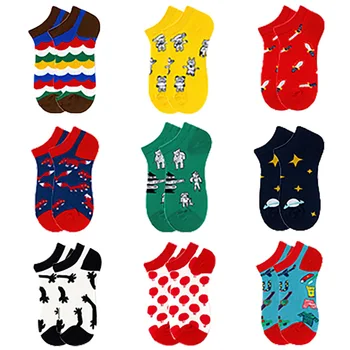 Jerrinut Women's Cotton Printed Summer Ankle Socks Happy Casual Striped Thin Socks Funny Kawaii Invisible Cute Short Socks 5Pair
Jerrinut Women's Cotton Printed Summer Ankle Socks Happy Casual Striped Thin Socks Funny Kawaii Invisible Cute Short Socks 5Pair