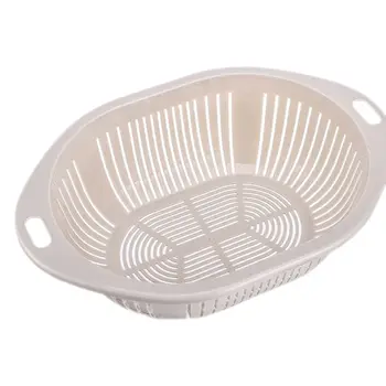 Double Double Layer Multi-functional Plastic Drainer Basket Basin Washing Strainer Drainage With Lid For Vegetables Fruit Tool
Double Double Layer Multi-functional Plastic Drainer Basket Basin Washing Strainer Drainage With Lid For Vegetables Fruit Tool